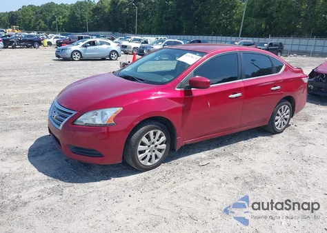 2014 Nissan Sentra Sv из США, поврежденный, VIN 3N1AB7AP3EY286901